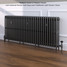 CI-RC660-30-MET-PEWTER-LS01 - Richmond 4 Column Victorian Cast Iron Radiator H660mm x W2382mm CI-RC660-30-MET-PEWTER-LS01 - Richmond 4 Column Victorian Cast Iron Radiator H660mm x W2382mm